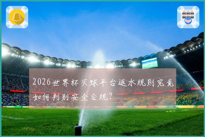 2026世界杯买球平台返水规则究竟如何判别安全合规？